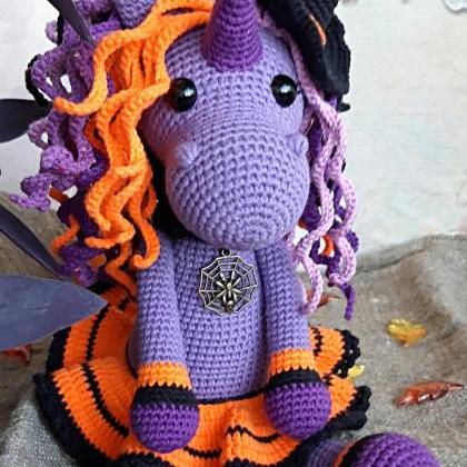 Halloween unicorn gift, Stuffed uni..