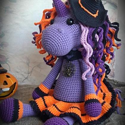 Halloween unicorn gift, Stuffed uni..
