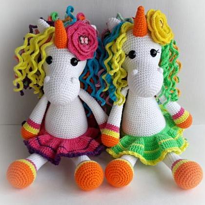 Stuffed unicorn toy,rainbow unicorn..