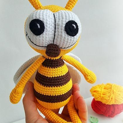Crochet Toy Bee, Bugs Toys, Christmas Gifts For..