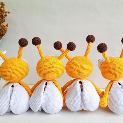 Crochet Toy Bee, Bugs Toys, Christmas Gifts For..
