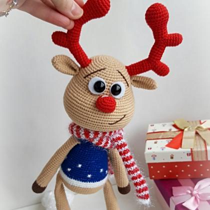 Plush Beige Deer Toy,gifts For Christmas..