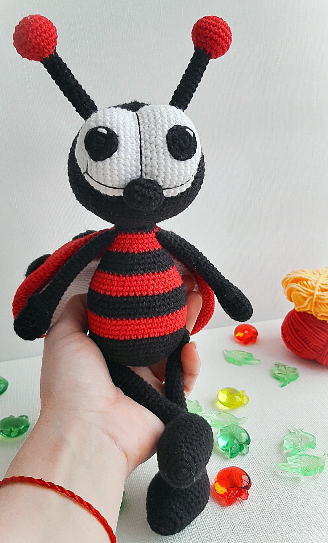 Stuffed Ladybug toy,insects toys,gifts ideas,Christmas gift for Baby, Birthday gift, Baby photo prop, nursery toys for baby and toddlers